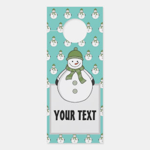 Affichette De Porte Cold snowman
