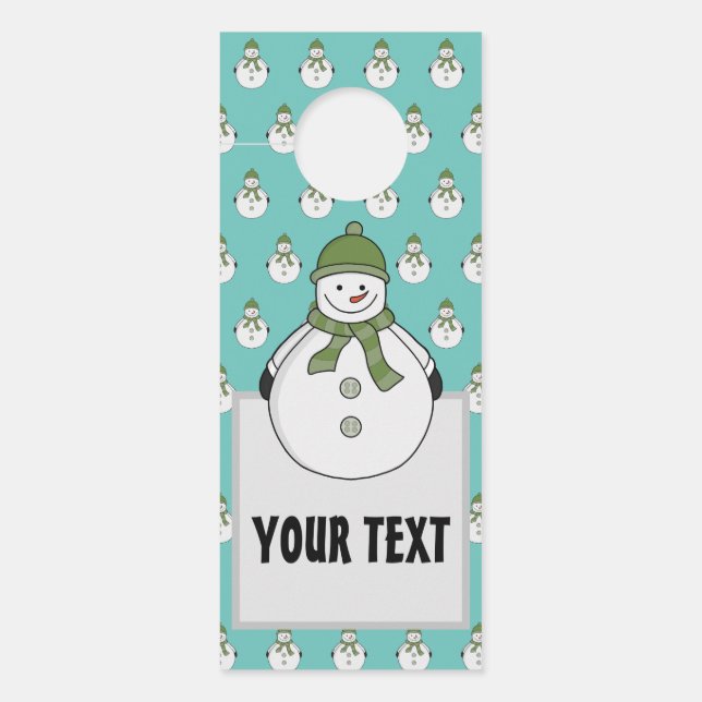 Affichette De Porte Cold snowman (Devant)