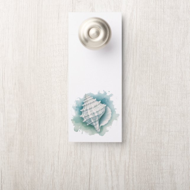 Affichette De Porte Coquillage côtier/nautique (Sur le bouton)