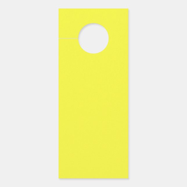 Affichette De Porte couleur jaune maximum (Devant)