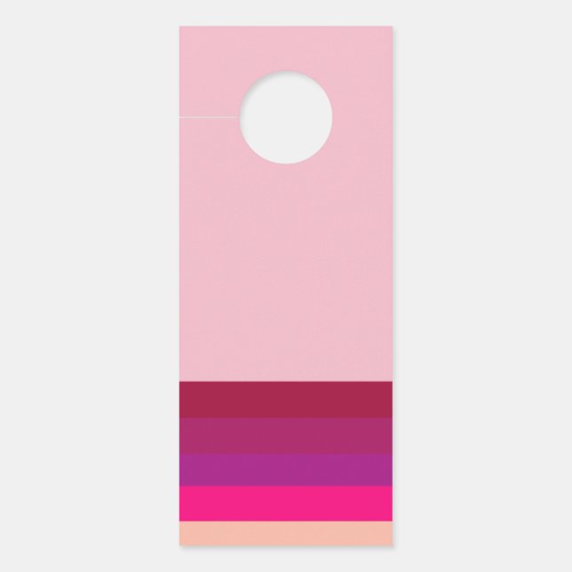 Affichette De Porte Couleurs modernes du milieu du siècle (Devant)