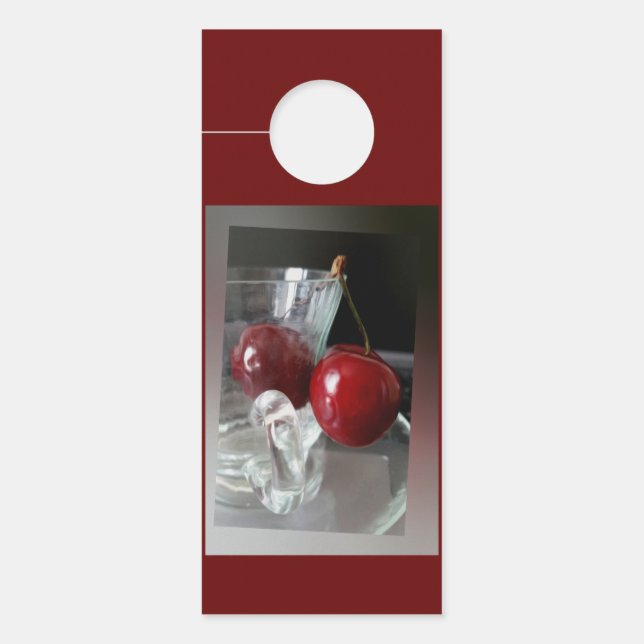 Affichette De Porte Coupe de cerises (Devant)