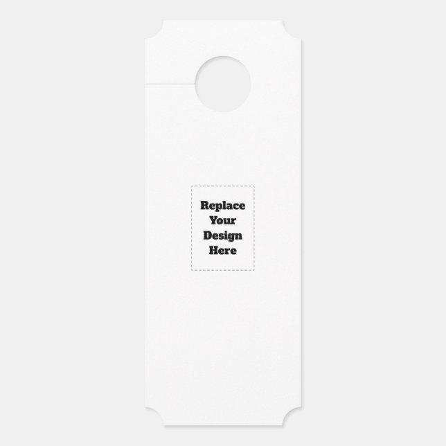 Affichette De Porte Create Your Own white  (Devant)