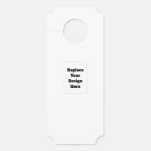 Affichette De Porte Créez votre propre blanc