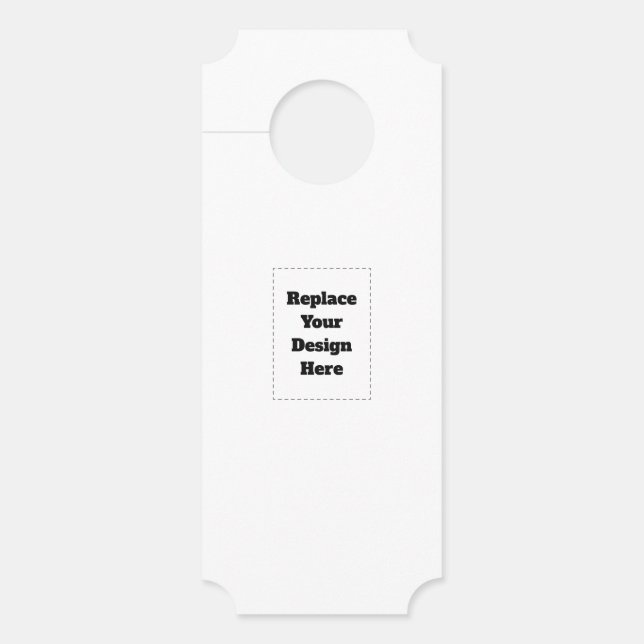 Affichette De Porte Créez votre propre blanc  (Devant)