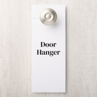 Affichette De Porte Créez votre propre premium | Grand format 4,25" x