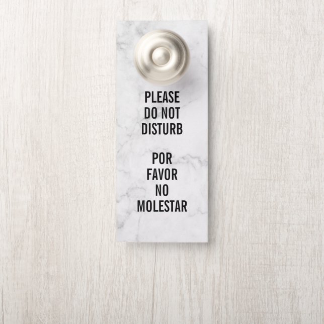Affichette De Porte Crochet de porte Ne pas déranger personnalisé (Sur le bouton)