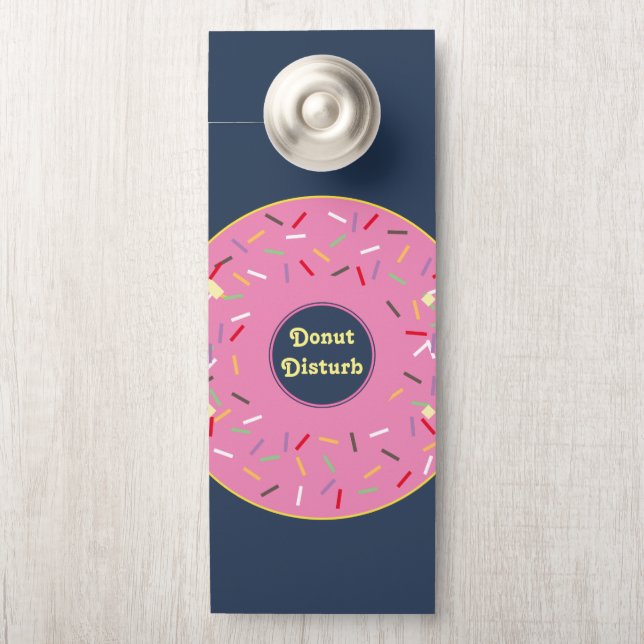 Affichette De Porte Crochet Rose Ne Pas Déranger Merci De Frapper Port (Sur le bouton)