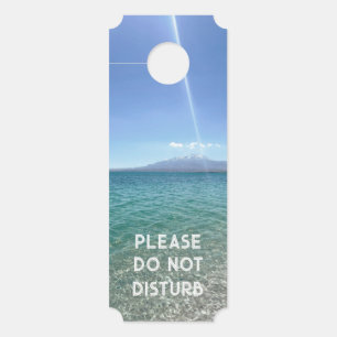 Affichette De Porte Crystal Water View Blue Sky Beach Vibe Paisible