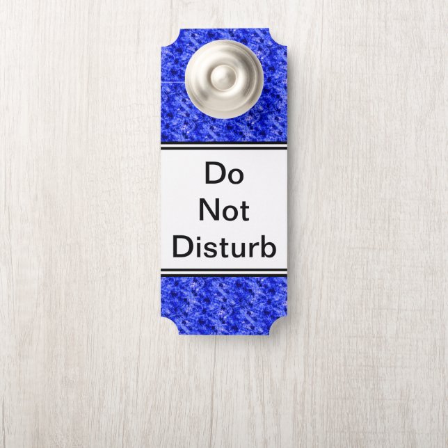 Affichette De Porte Crystallié par Kenneth Yoncich (Sur le bouton)