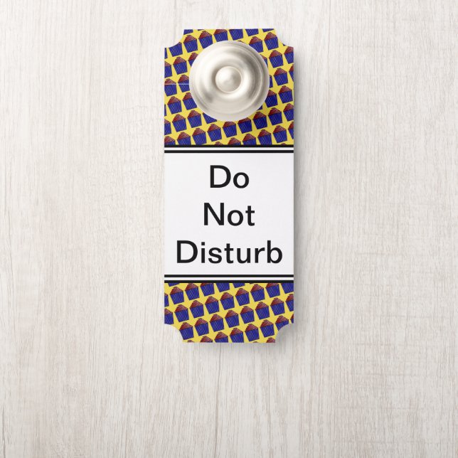 Affichette De Porte Cupcake de Kenneth Yoncich (Sur le bouton)