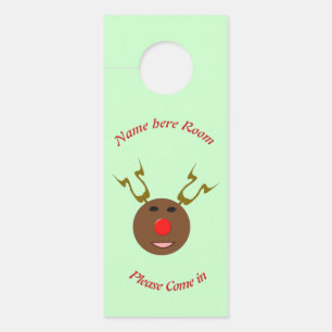 Affichette De Porte Cyber rennes de Noël Personnalisé
