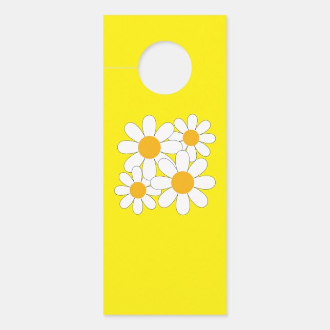 Affichette De Porte Daisy Lumineuse et Audacieuse (Devant)