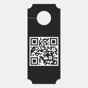 Affichette de porte de billet de code QR uniquemen