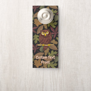 Affichette de porte de dessin de Owl