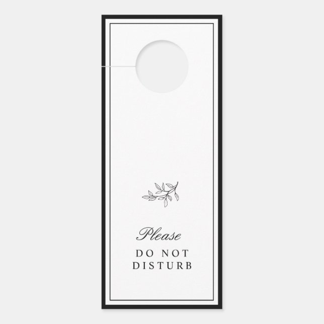 Affichette de porte de montage frontalier minimali (Devant)