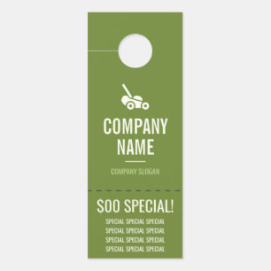 Affichette de porte de soin de pelouse