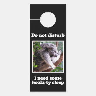 Affichette de porte de sommeil de Koala-ty
