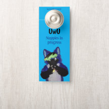 Affichette de porte de Sora nappy