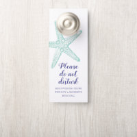 Destination Wedding Door Hanger Do Not Disturb