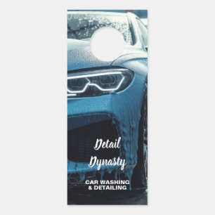 Affichette De Porte Détail automatique du lavage de voiture