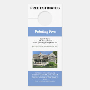 Affichette De Porte Deux photos Peinture résidentielle et commerciale