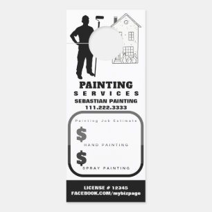 Affichette De Porte *~* Devis Estimation Maison Extérieur Peinture QR