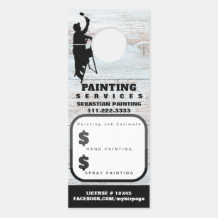 Affichette De Porte *~* Devis QR Estimation Accueil Peinture Extérieur