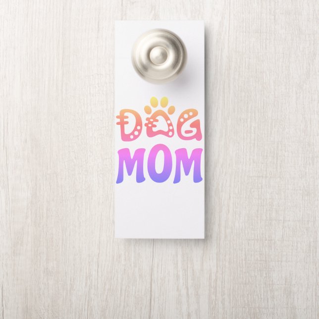Affichette De Porte Dog (Sur le bouton)