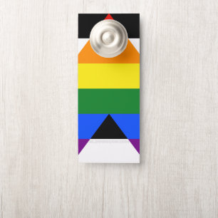 Affichette De Porte Drapeau d'allié straight de SlipperyJoe lisse arc-