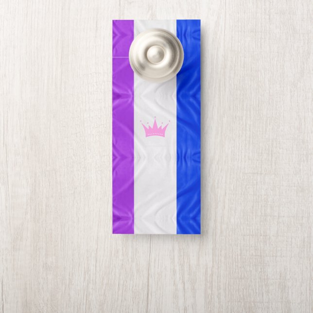 Affichette De Porte Drapeau de fierté de la culture drag de SlipperyJo (Sur le bouton)