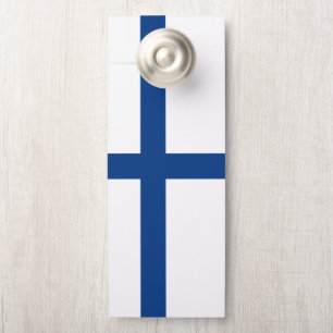 Affichette De Porte Drapeau de Finlande