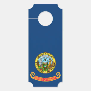 Affichette De Porte Drapeau de l'Idaho : l'État Gemme, Montagne de l'O