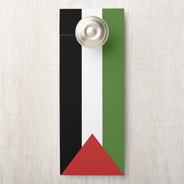 Affichette De Porte Drapeau de Palestine (Sur le bouton)