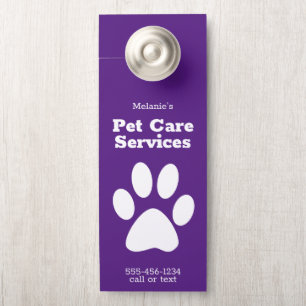 Affichette de porte du service d'installation de m