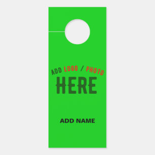 AFFICHETTE DE PORTE ÉLÉGANT MODERNE PERSONNALISÉ LIME VERT VÉRIFIÉ MAR