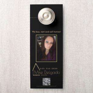 Affichette De Porte Elegant Property Manager Home Sales Broker QR