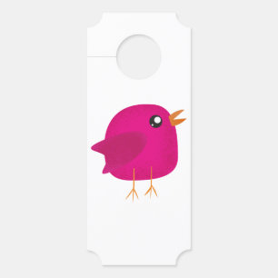 Affichette De Porte Enfants mignonette birdy