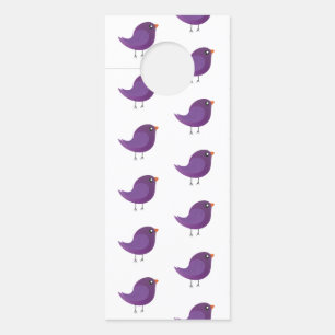 Affichette De Porte Enfants mignonette birdy