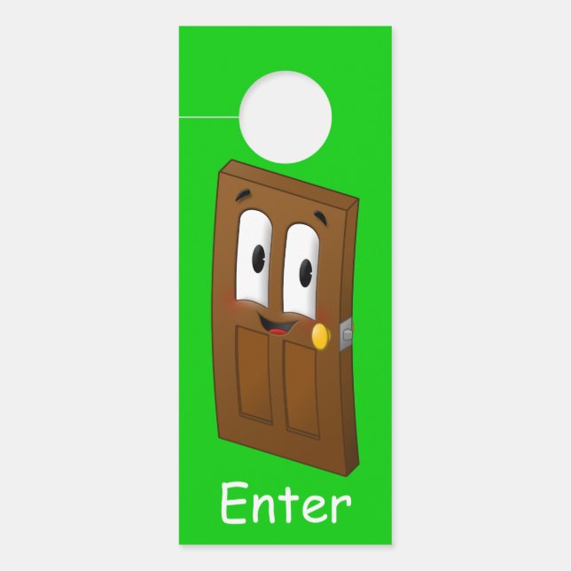 Affichette De Porte "Entrée/Arrêt" Porte à A (Devant)