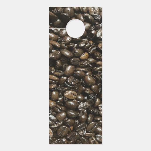 Affichette De Porte Fèves de café (Devant)