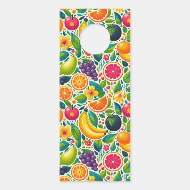 Affichette De Porte Fruits colorés (Devant)