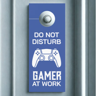 Affichette De Porte Gamer moderne au travail Contrôleur de jeu personn