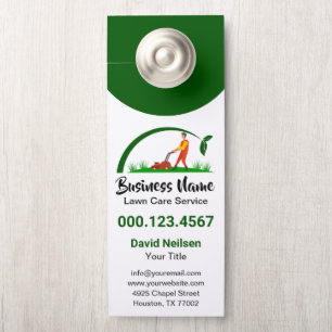 Affichette De Porte Green Grass Simple Soin De Pelouse Aménagement Pay