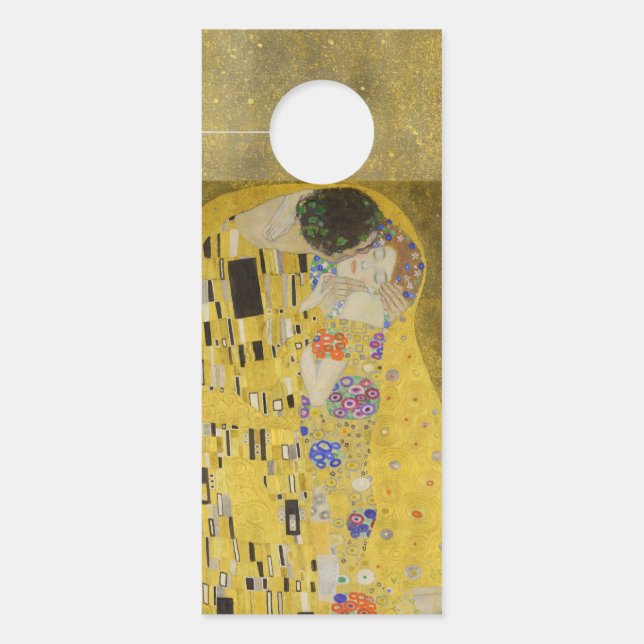 Affichette De Porte Gustav Klimt - Le baiser (Devant)