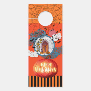 Affichette De Porte Halloween effrayant