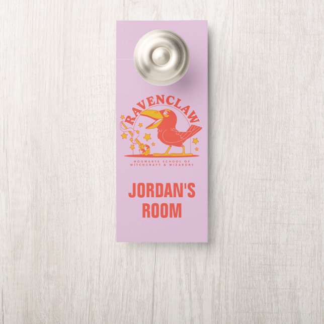 Affichette De Porte HARRY POTTER™ | Cute RAVENCLAW™ Hogwarts School (Sur le bouton)
