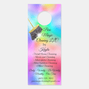 Affichette De Porte Holographe Gold