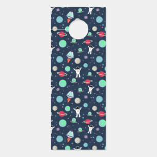 Affichette De Porte Illustration de motif spatial