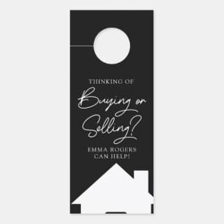 Affichette de porte immobilier